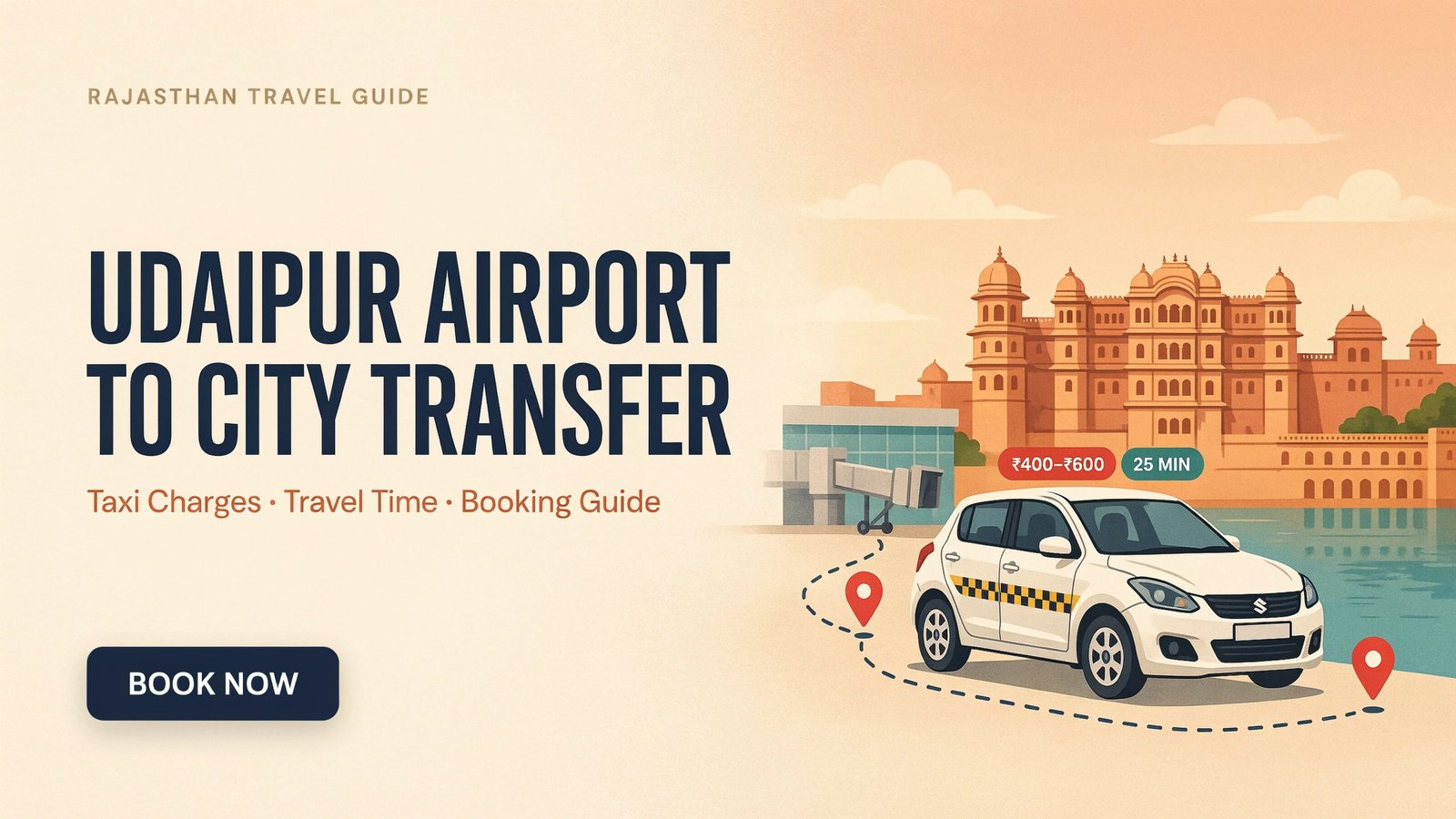 Udaipur Airport to City Transfer: Taxi Charges, Time & Booking Information