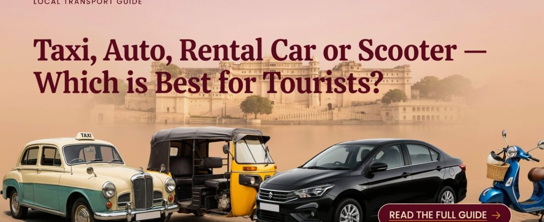 Udaipur Local Transport Guide: Taxi, Auto, Rental Car or Scooter—Which is Best for Tourists?