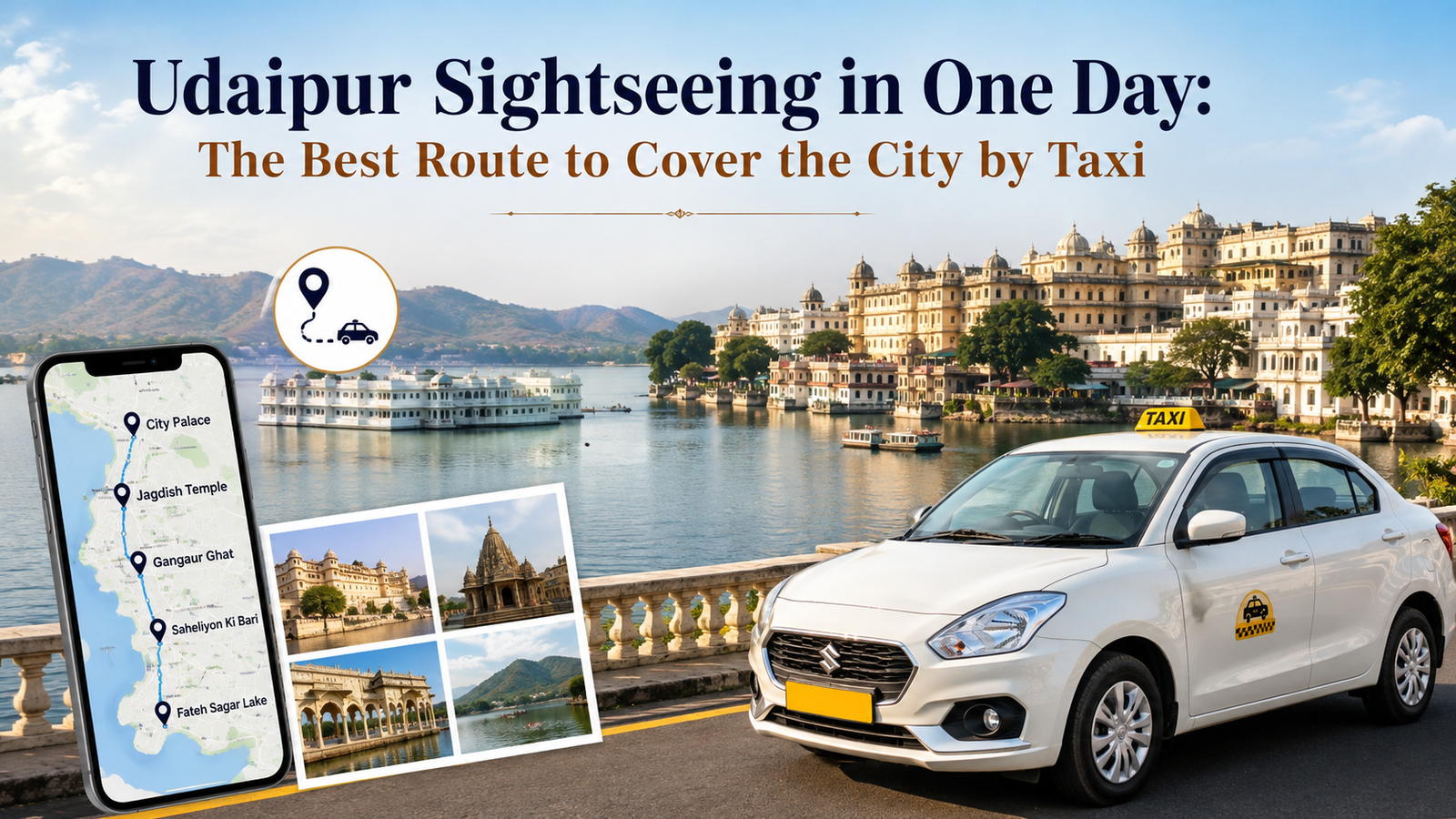 Udaipur Sightseeing in One Day: The Best Route to Cover the City by Taxi